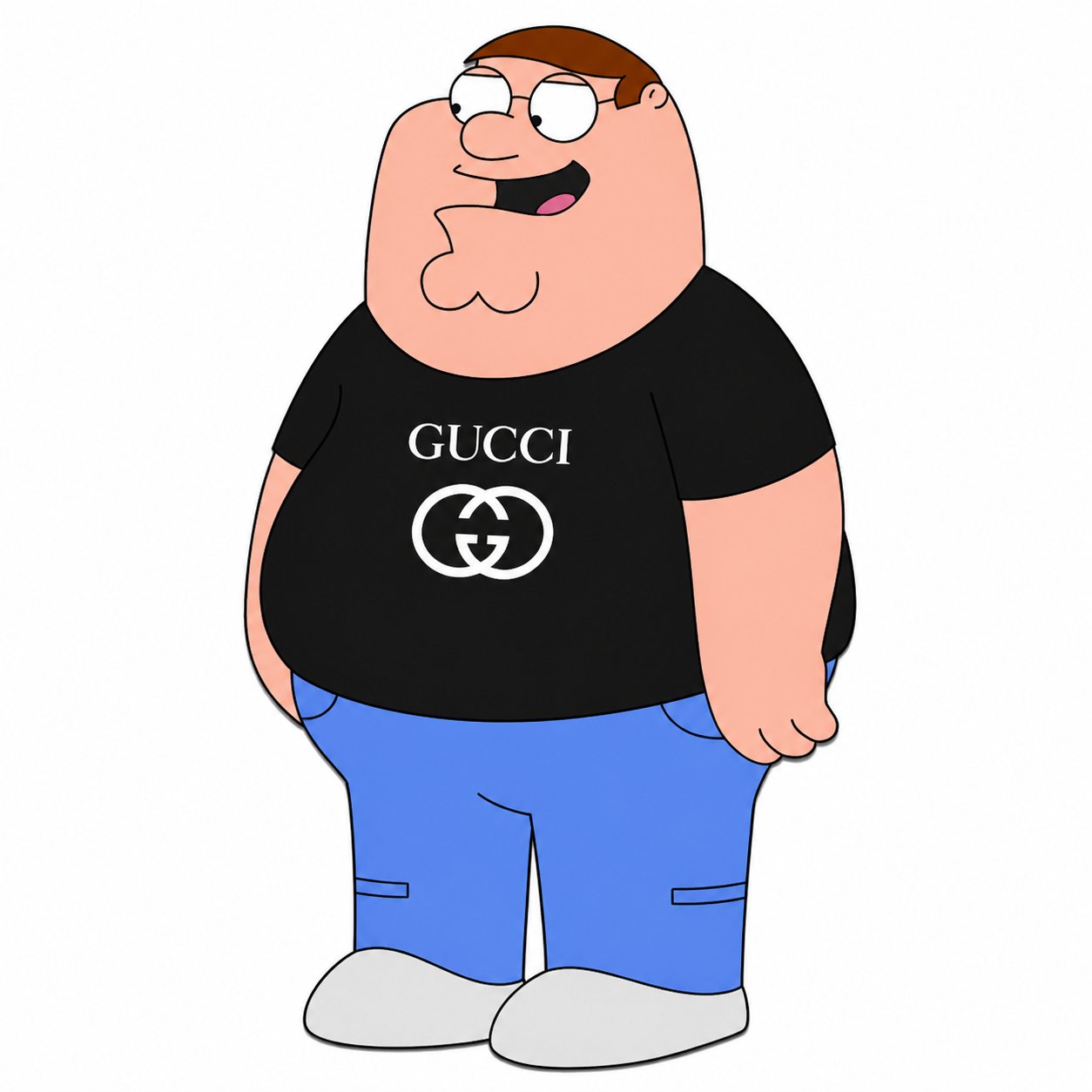 Gucci Peter in black and blue streetwear